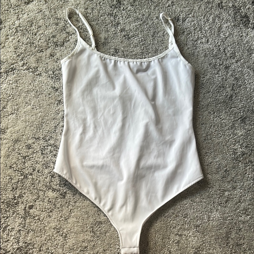 Free people white tank bodysuit